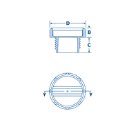 Tapones Generales para Roscas BSP