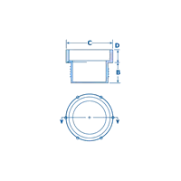 Tapones con Rosca para Ajuste Invertido