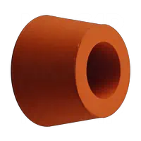 Tapón cónico hueco de silicona