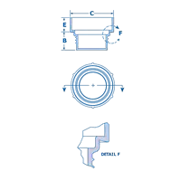 Tapones de Plástico para Conectores Rectos O-Ring