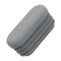 Tapón de tubo ovalado
