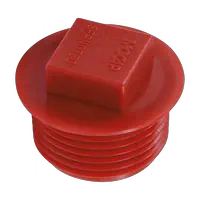 Tapones con Cabeza Cuadrada y Pestaña para Rosca NPT