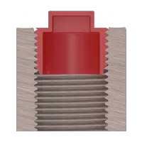 Tapones de plastico con cabeza cuadrada